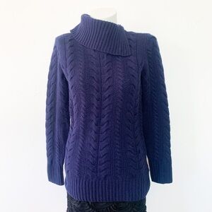 𝅺NWOT Navy Books Brother Cable Knit Sweater.